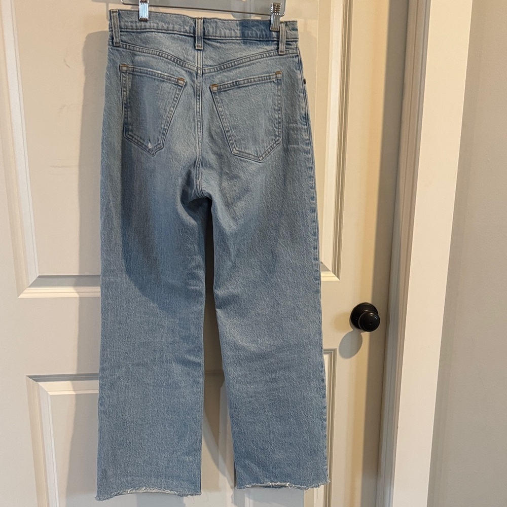 Abercrombie & Fitch Light Wash High-Rise Straight Jeans - Picture 4 of 4